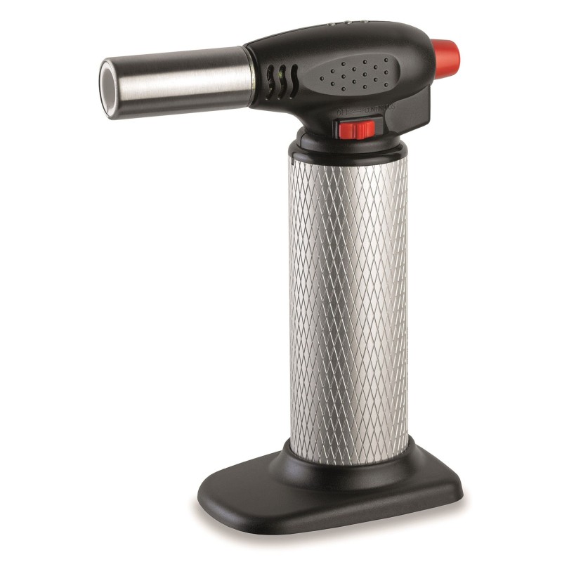 Chalumeau de cuisine Professionnel à gaz Torche gaz rechargeable Utilisation 360° Allumage piezo KEMPER