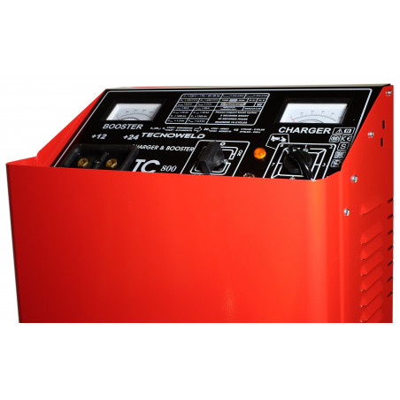 Chargeur démarreur de batterie 1380 Ah-12-24V Charge 120A auto poids lourds TEC800 sur roues Tecnoweld