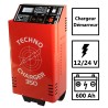 Chargeur démarreur de Batterie 12-24V Charge 60A  poids lourds 600 Ah TEC350 TECNOWELD