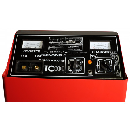 Chargeur démarreur de Batterie 12-24V Charge 89A  poids lourds 700 Ah TEC600 TECNOWELD