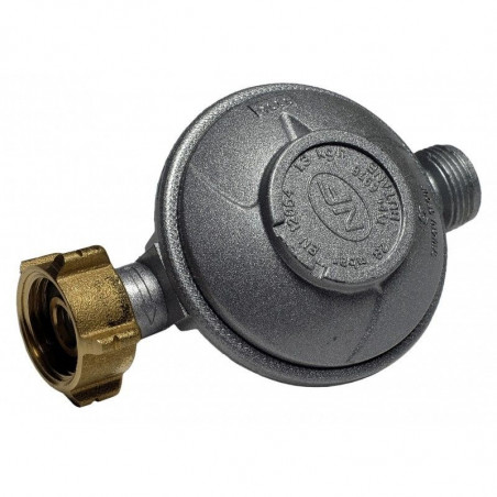 Kit connexion gaz complet pour réchauds gaz tuyau souple 1.50m + Embout tétine + Détendeur butane 28 mbars