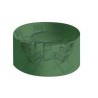 Housse salon de jardin pvc ronde 184 x 120 cm avec oeillets couleur Verte
