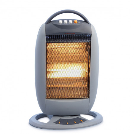 Chauffage infrarouge Oscillant 1200W Classic Electrique Anti basculement NIKLAS