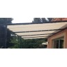 Bâche Pergola et tonnelle 4.10 x 3.10 m IVOIRE PVC Grammage  640 g/m2 Haute Protection UV