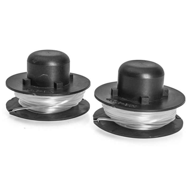 Lot de 2 bobines de fil nylon pour coupe bordure 250W- 5m - diamètre 1.4mm VITO