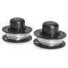 Lot de 2 bobines de fil nylon pour coupe bordure 250W- 5m - diamètre 1.4mm VITO