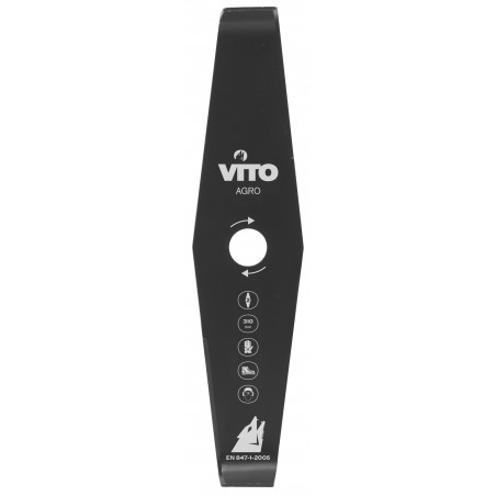 Lame de coupe 310mm pour débroussailleuse 2 dents alesage 25.4 standard VITO