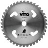 Lame de coupe pour débroussailleuse 40 dents Diam 255mm en Tungstène Alesage 25.4 VITO