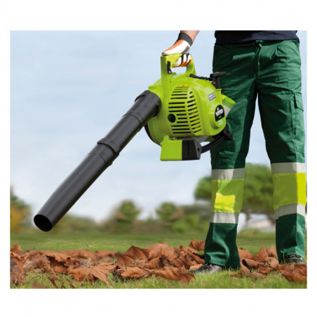 Souffleur de feuilles moteur 2T- 27.2 cm3  Aspirateur souffleur Espaces verts SAC 50L VITO