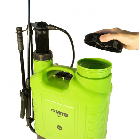 Pulvérisateur à main 16L Spray et Jet Végetaux accessoires 3 buses Jardin, Potager, Toiture VITO