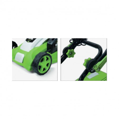 Tondeuse Electrique 1800W Moteur induction Coupe 42 cm - 3 hauteurs de coupe - bac 50L VITO