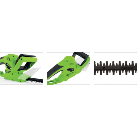 Taille haies électrique 550W Lame 51cm protection lame et mains - écart dents 18mm VITO