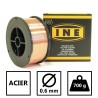Fil acier SG2 0.6mm 700g Soudage MIG-MAG Bobine de fil diamètre 100mm INE
