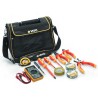 Sacoche professionnelle électricien 12 Outils Poignée acier renforcée Nylon haute Qualité Sac bandoulière VITO