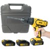 Perceuse visseuse 18V + 3 Batteries lithium 2,0Ah + Chargeur rapide Mallette 18 accessoires VITO
