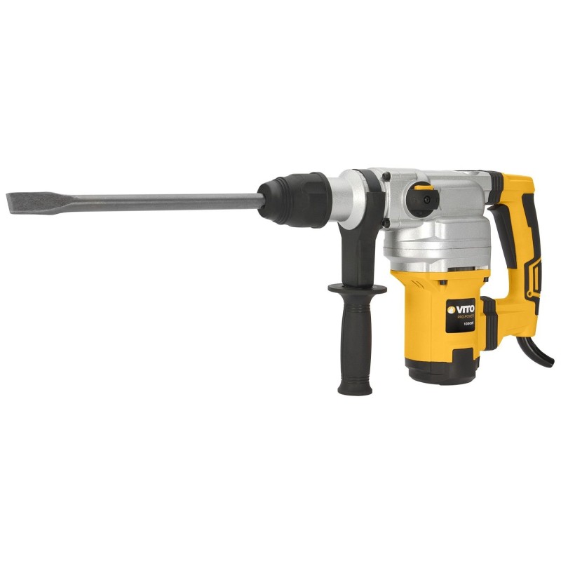 Marteau perforateur burineur 1050W SDS MAX 9 joules Burins et Forets inclus Mallette VITO
