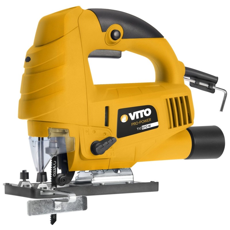Scie sauteuse 570W Protection lame Coupe 45° Fonction pendulaire VITO