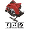Scie circulaire 710W Disque 140mm découpe 45° Epaisseur coupe 45 mm corps aluminium ITOOLS