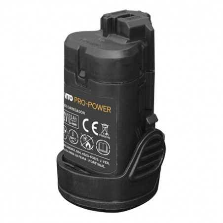 Visseuse sans fil 12V Batterie Lithium 1.5Ah LED + Coffret 6 embouts de vissage + 6 forets + Adaptateur VITO