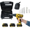 Perceuse visseuse 14.4V + 3 Batteries lithium 2,0Ah + Chargeur rapide VITO