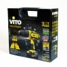 Perceuse visseuse 14.4V + 3 Batteries lithium 2,0Ah + Chargeur rapide VITO