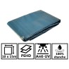 Bâche de jardin 10 x 15 m Bleue et Verte Polyéthylène 150g/m²