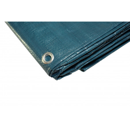 Bâche de jardin 8 x 12 m Bleue et verte Polyéthylène 150g/m²
