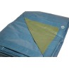 Bâche de jardin 8 x 12 m Bleue et verte Polyéthylène 150g/m²