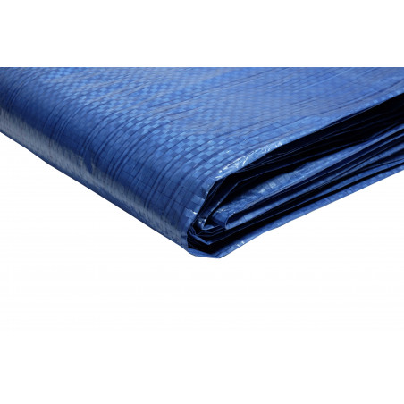 Bâche de jardin 2 x 3 m Bleue et verte Etanche Polyéthylène 80g/m²