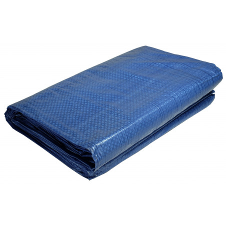 Bâche de jardin 2 x 3 m Bleue et verte Etanche Polyéthylène 80g/m²