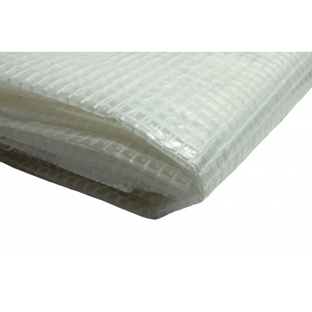 Bâche de jardin 4 x 10 m Armée transparente en polyéthylène 170g/m²