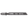 Lames métal pour Scie sauteuse Longueur 77mm Coupe 1 à 3mm Emboîtement Bosch VB118. VITO