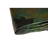 Bâche de camouflage militaire 1,8x3 m Verte et Noire Polyéthylène 140g/m² KZ GARDEN
