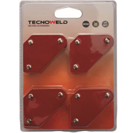 Lot de 4 mini Positionneurs de soudage magnetiques 45° 90°135° TECNOWELD