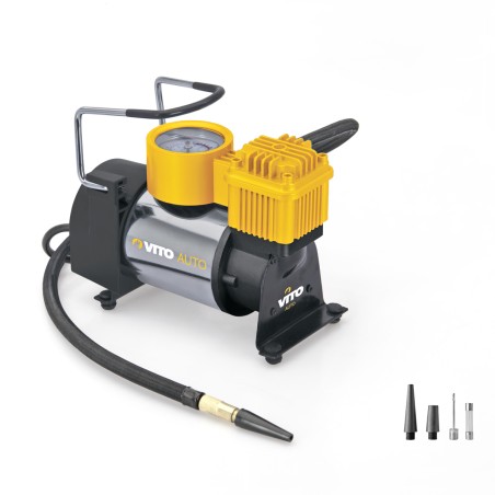 Compresseur portable 140W 10 bar 115PSI Multi fonctions 35L/min Accessoires et Sac VITO