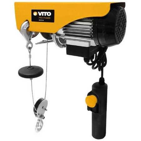 Palan Electrique à télécommande 500W Charge jusqu'à 200 kg Hauteur de levage 6 et 12 mètres VITO