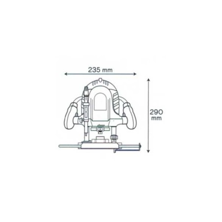 Défonceuse Bois massifs Contreplaqués 1200W Epaisseur 6- 8 mm VITO