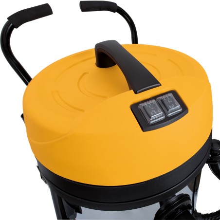 Aspirateur eau et poussières 2400W Cuve 75 litres Inox Nettoyage professionnel VITO
