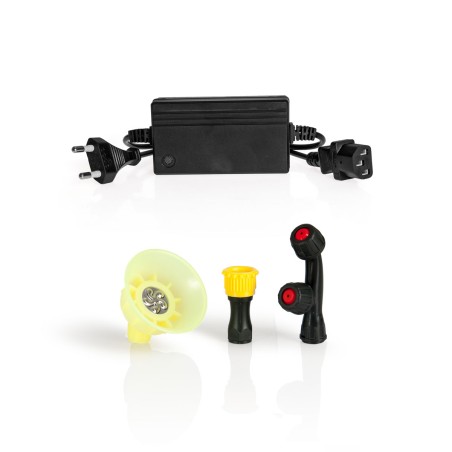 Pulvérisateur Electrique 16L à Batterie 12V 8AH 6 bars - Pulvérisateur Toiture avec Lance Télescopique, 3 buses et Chargeur VITO
