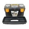 Boite à outils 18" Mallette de bricolage 432 x 250 x 238 mm 3 organiseurs et porte outils Amovible VITO