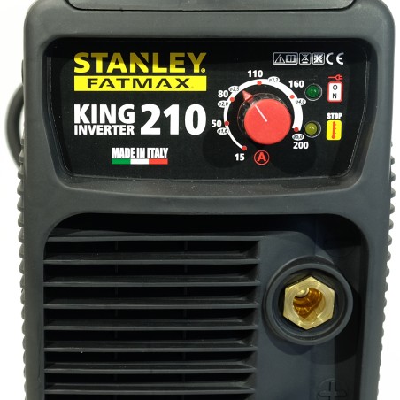 Poste à souder inverter KING 210 PRO 100% Duty cycle MMA TIG LIFT Electrodes 1.6 à 5 mm STANLEY FATMAX
