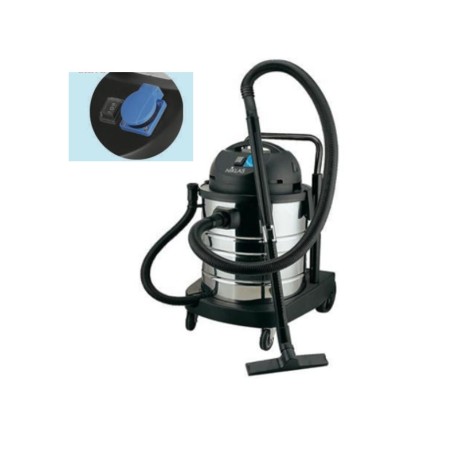 Aspirateur Eau et Poussière 1400W Cuve inox 50L - Aspirateur industriel pour sols solides et liquides NIKLAS