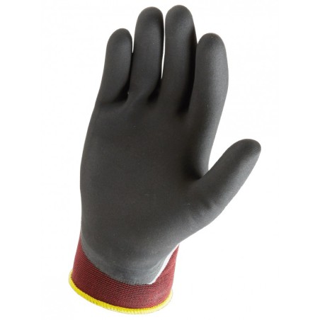 Gant manutention légère SINGER Taille 9 Nitrile Milieu humide ou huileux Double enduction dos aéré Poignet élastique