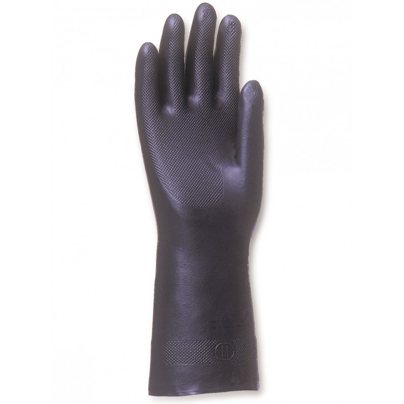 Gant de protection SINGER taille 9 30cm neoprene floque coton paume doigts gaufres special entretien et milieu agressif
