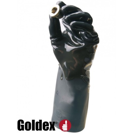 Gant protection Chimique SINGER Taille 9- 30cm Néoprène floqué coton Spécial entretien et milieu agressif