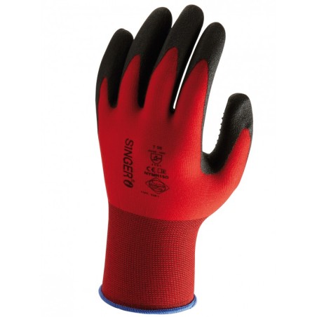 Gant MANUTENTION milieu humide SINGER Taille 9 tricoté Polyamide Enduction PVC + picots