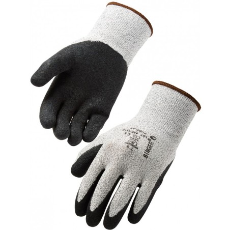 Gant anti coupure SINGER tricot enduit latex latex  taille 10 protection niveau 5 dos aere