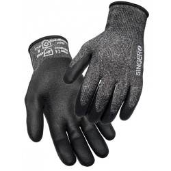 Gant de protection anti coupure anti froid SINGER taille 9 support tricote enduit nitrile fibres haute tenacite