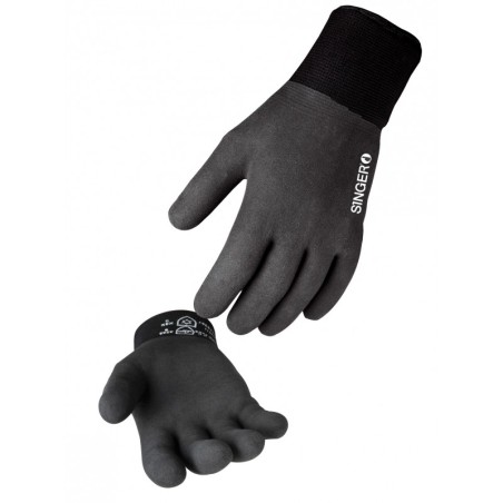 Gant protection grand froid SINGER taille11 tricote bi couche polyamide enduction latex mousse souple