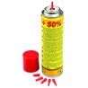 Cartouche de gaz butane 90gr livrée avec 6 adaptateurs de recharge KEMPER